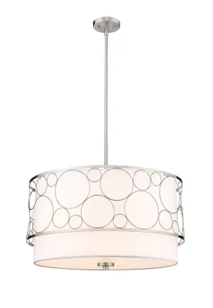 Kendall Four Light Pendant in Brushed Nickel