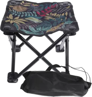 KICHOUSE Outdoor Folding Camping Stool Lightweight Oxford Cloth Portable Bench for Adults Camping Hiking Sports