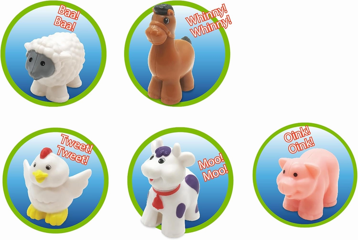 Kiddieland: Light N' Sound: Farm Tractor - Vehicle & Animal Toy Playset, 5 Realistic Sounds Animal Figures, Farmer Figure, Kids & Toddlers Ages 1 