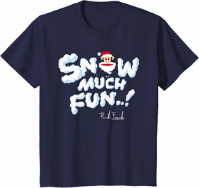 Kids Paul Frank Santa Julius Monkey Snow Much Fun Christmas Kids T-Shirt