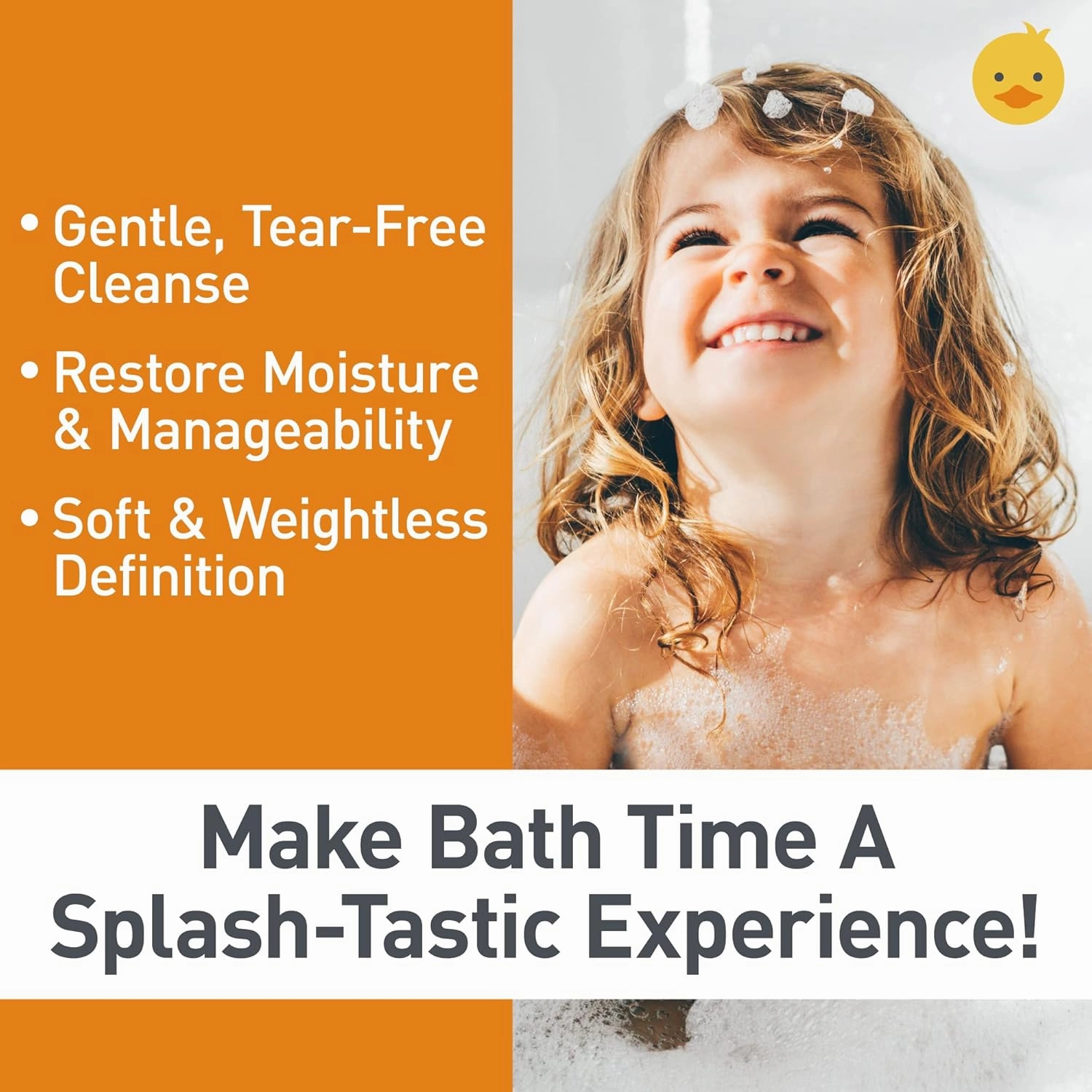 Kids Shampoo   Body Wash, Conditioner and Hair Gel Set (8oz each) for All Hair Types, Moisturizer with Aloe, Sea Botanicals & Honey to Reduce Frizz, Increase Moisture & Manageability for Smooth, Silky Hair - Citrus Medley