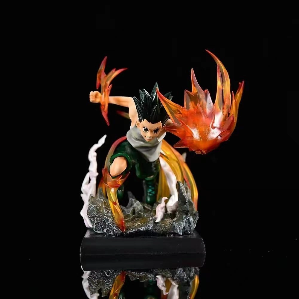 Killua Zoldyck Figures, Gon·Freecss Anime Figure Statues PVC Anime Action Figurine Ornaments for Fans 18CM(7.09INCH)
