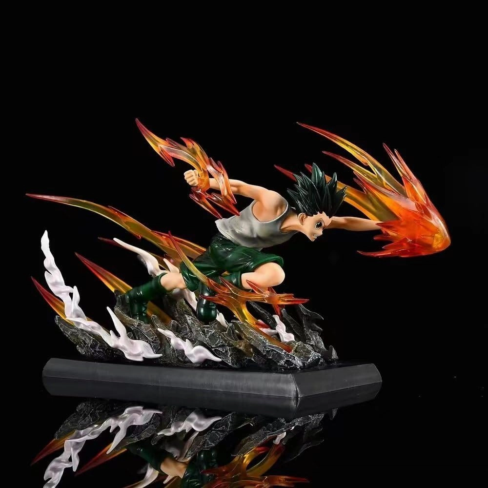 Killua Zoldyck Figures, Gon·Freecss Anime Figure Statues PVC Anime Action Figurine Ornaments for Fans 18CM(7.09INCH)