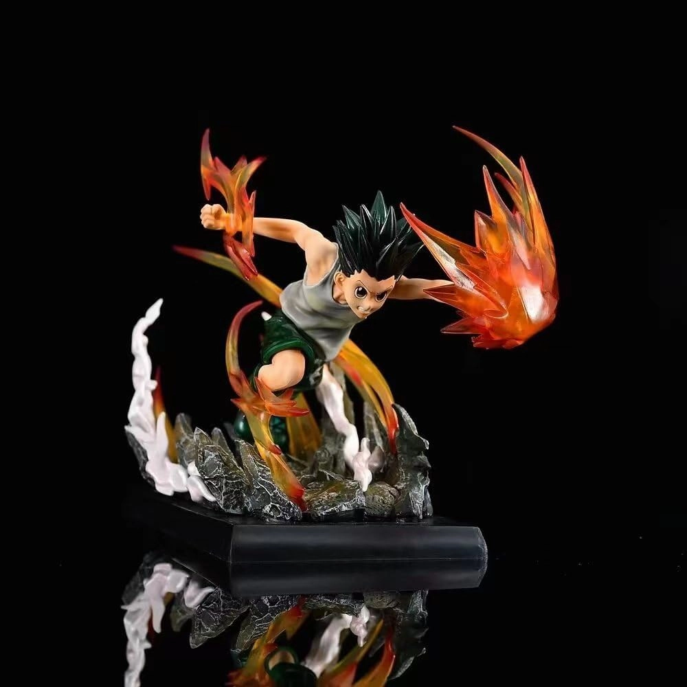 Killua Zoldyck Figures, Gon·Freecss Anime Figure Statues PVC Anime Action Figurine Ornaments for Fans 18CM(7.09INCH)
