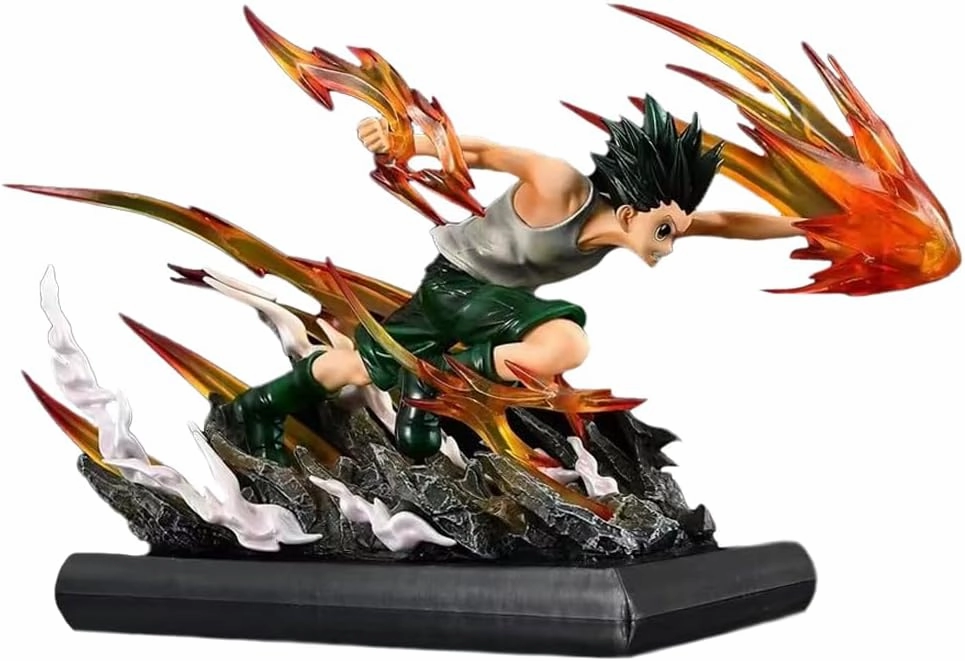 Killua Zoldyck Figures, Gon·Freecss Anime Figure Statues PVC Anime Action Figurine Ornaments for Fans 18CM(7.09INCH)