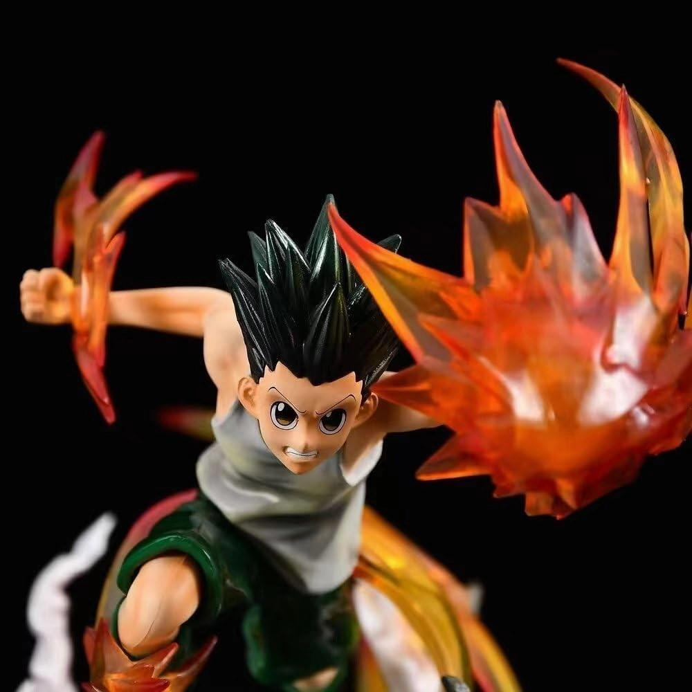 Killua Zoldyck Figures, Gon·Freecss Anime Figure Statues PVC Anime Action Figurine Ornaments for Fans 18CM(7.09INCH)