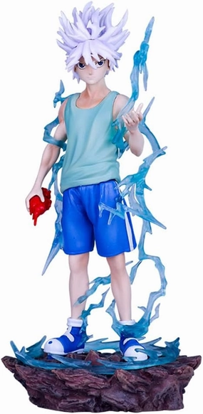 Killua Zoldyck Figures, Killua Zoldyck Anime Figure Statues PVC Material Anime Action Figurine Ornaments for Fans 8.46INCH