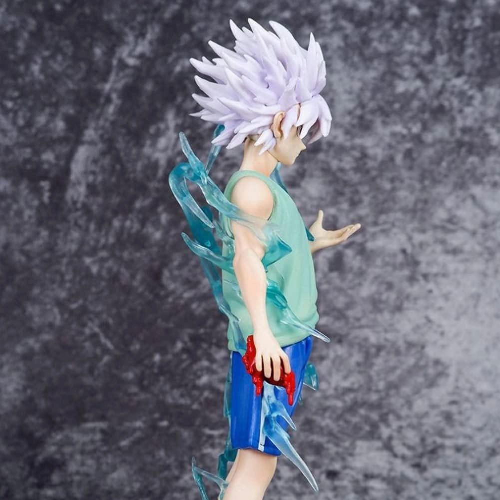 Killua Zoldyck Figures, Killua Zoldyck Anime Figure Statues PVC Material Anime Action Figurine Ornaments for Fans 8.46INCH