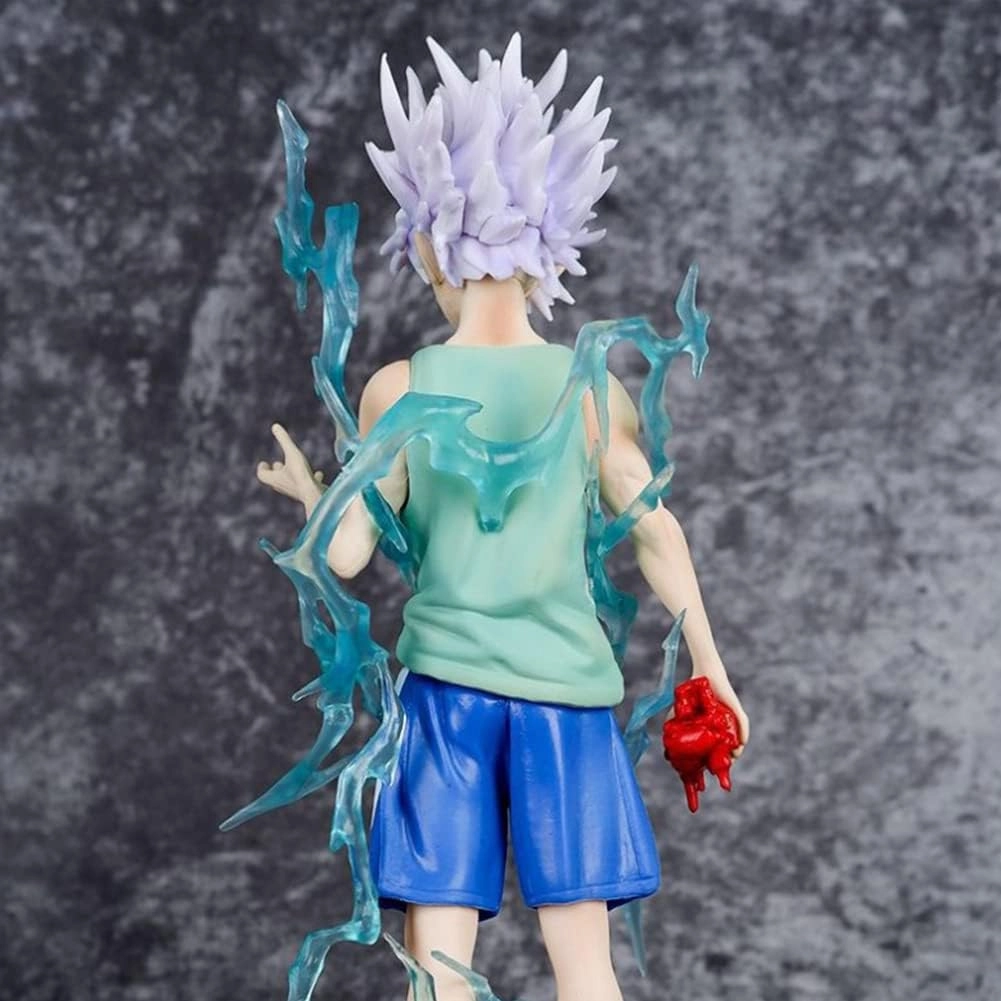 Killua Zoldyck Figures, Killua Zoldyck Anime Figure Statues PVC Material Anime Action Figurine Ornaments for Fans 8.46INCH