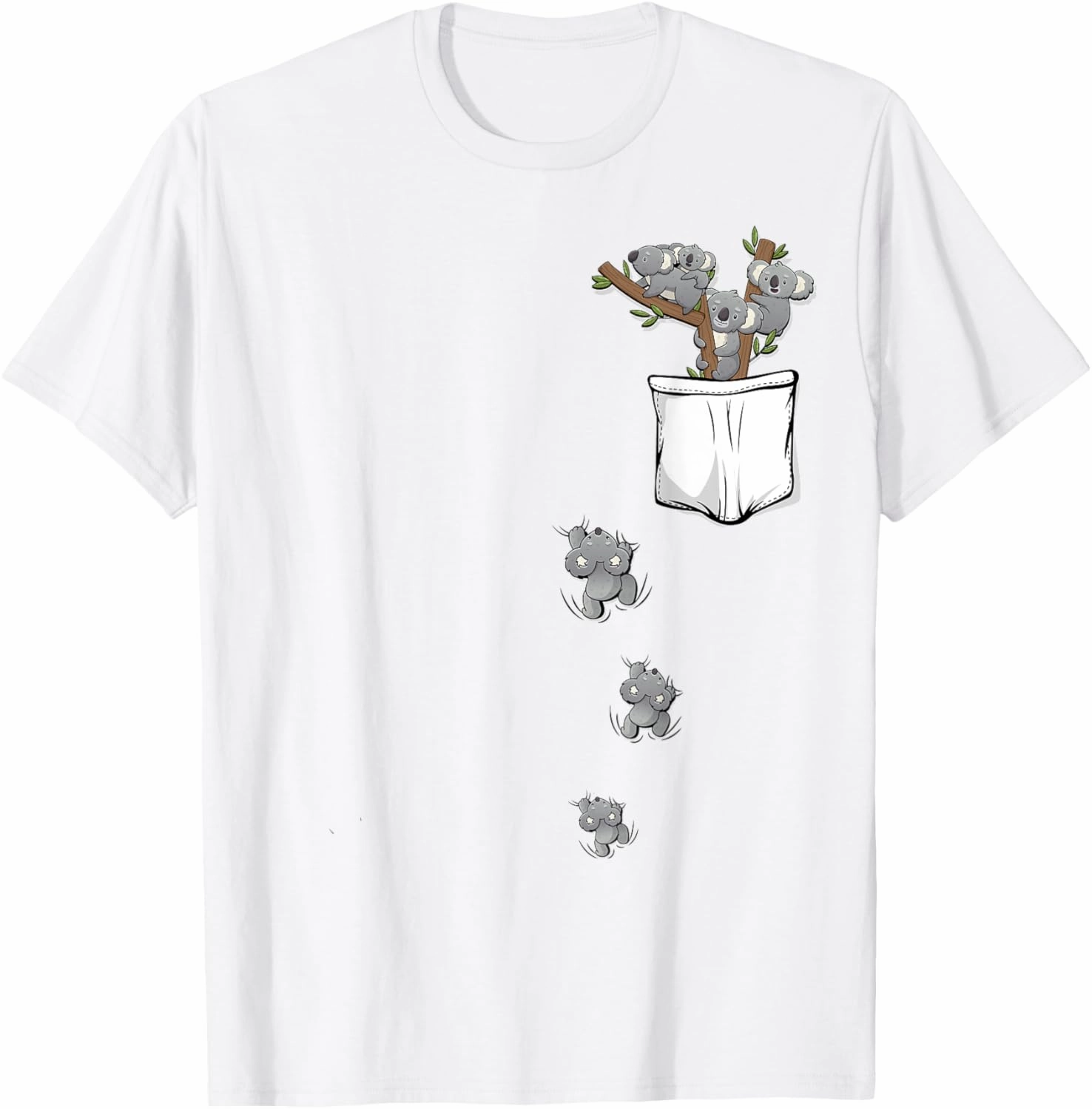 Koala Bear Shirt | Cute Koala Pocket Shirt for Kids Koala T-Shirt