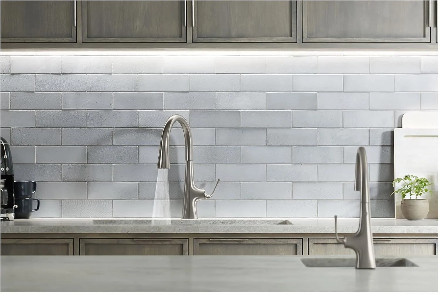 Kohler 22068-WB-CP Graze Touchless Smart Voice Control, Kitchen Sink Faucet Konnect, Polished Chrome