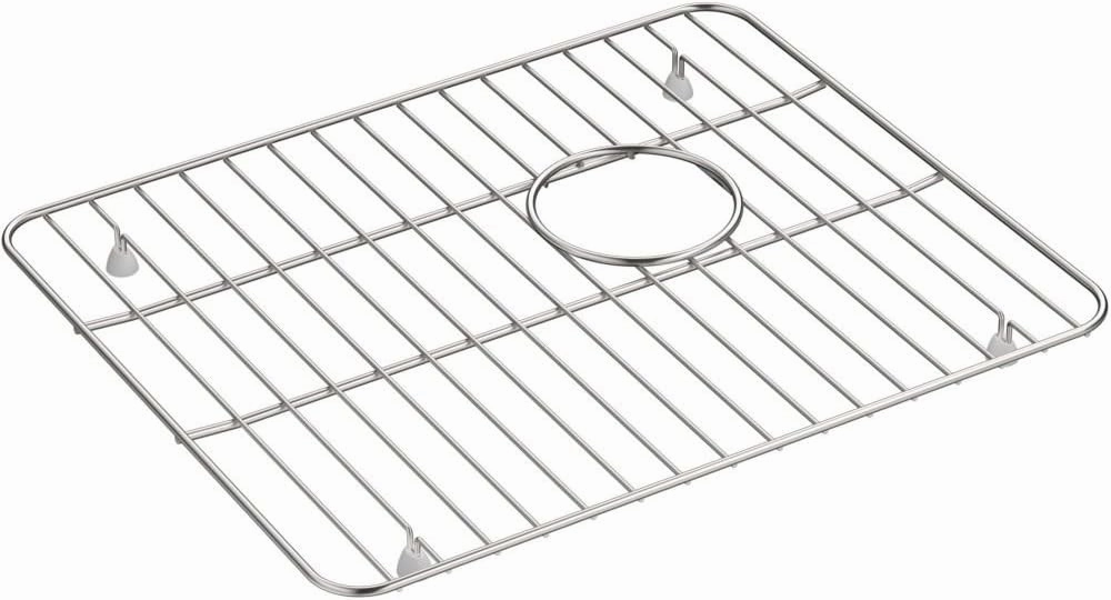 KOHLER K-5828-ST Whitehaven Sink Rack, Large, Stainless Steel, 1.00 x 14.53 x 17.64 inches