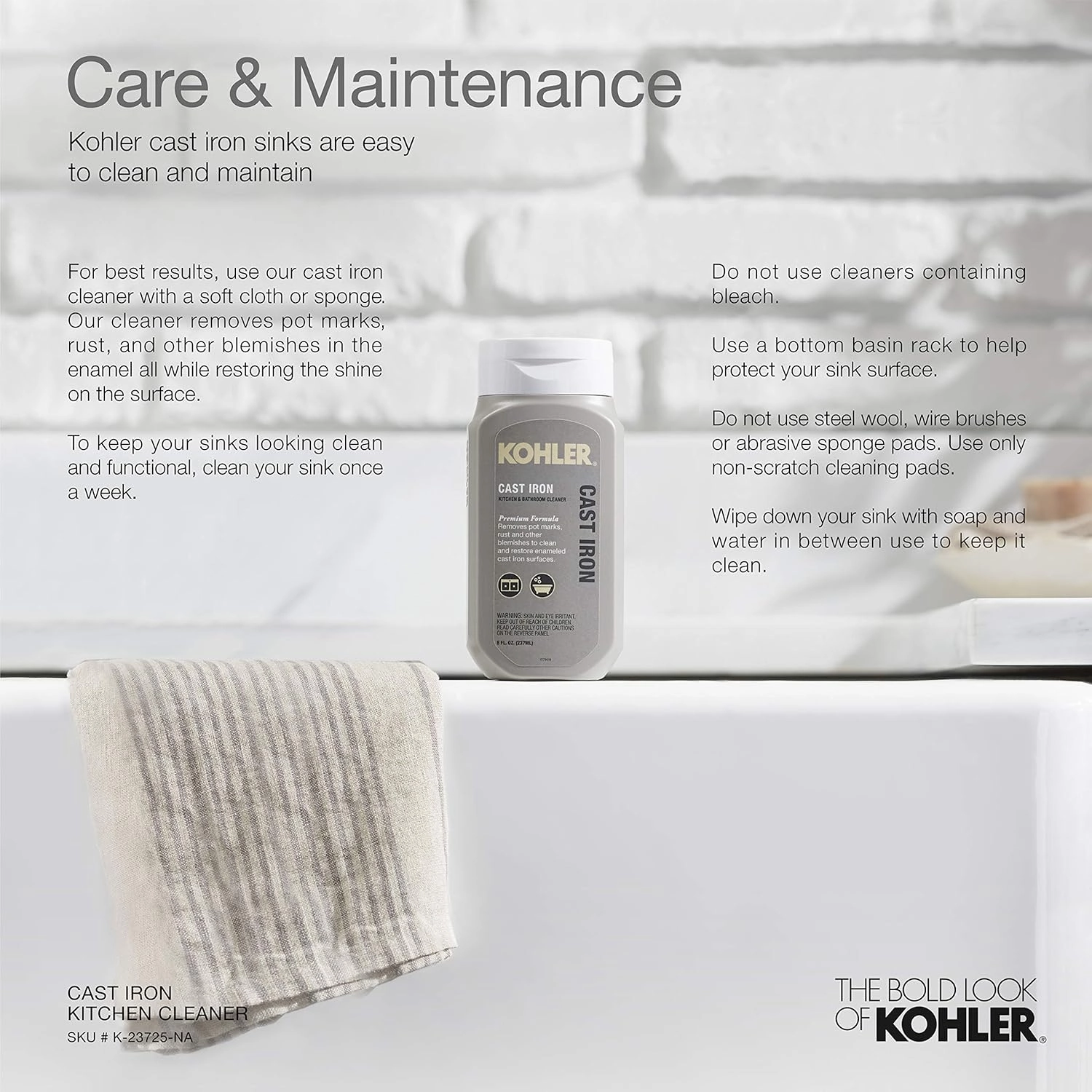 KOHLER Whitehaven Farmhouse Smart Divide Self-Trimming Undermount Apron Front Double-Bowl Kitchen Sink with Tall Apron, 35-1/2-Inch x 21-9/16-Inch, Dune (K-6427-NY)