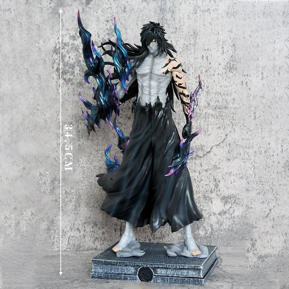 Kurosaki Ichigo Figures Mugetsu Ichigo Anime Figure Statues Anime Action Figurine Ornaments for Fans 34CM/13.39IN