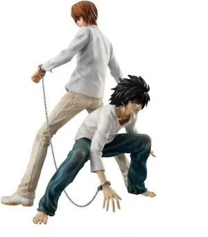 L Figures Light Yagami Anime Figure Statues PVC Anime Action Figurine for Fans 20CM
