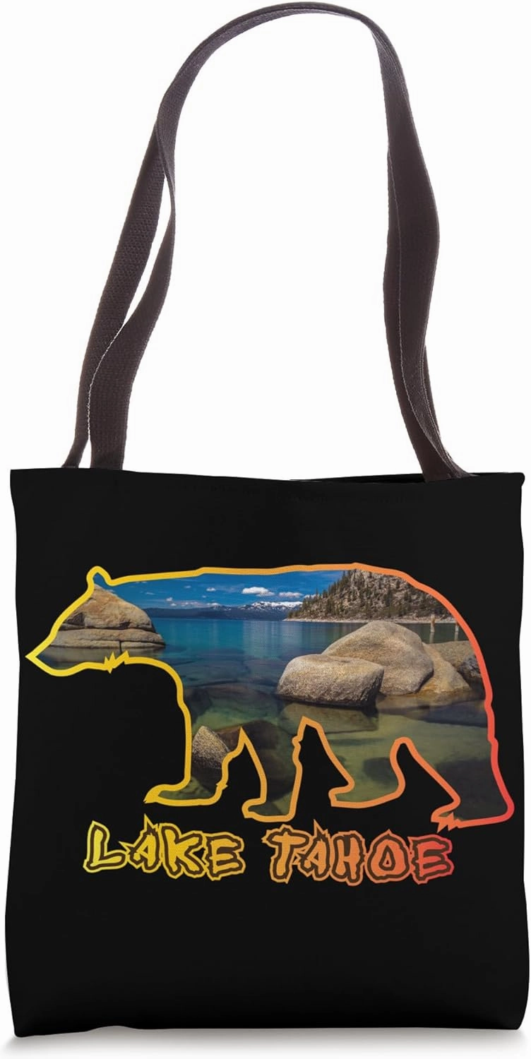Lake Tahoe Bear - Skunk Harbor Tote Bag