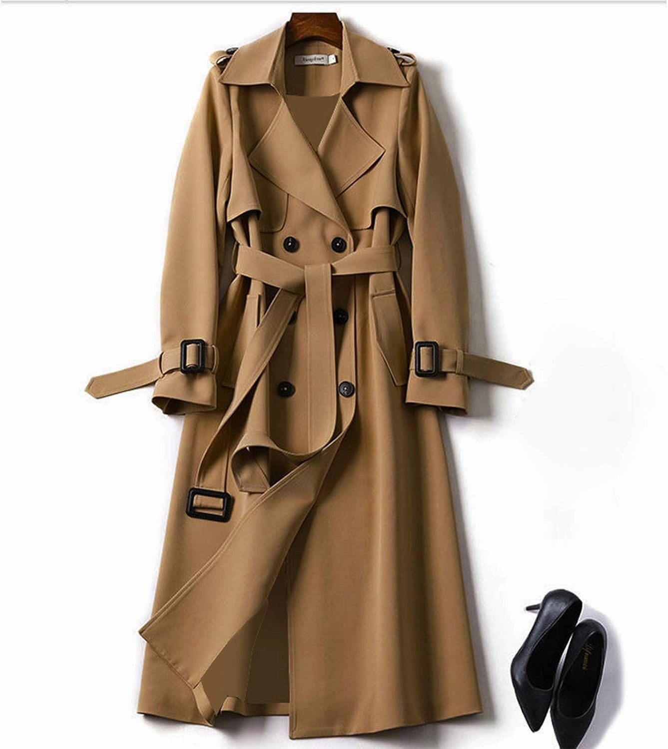 LCMTWX Winter Coat Women Long Coat Outwear Womens Elegant Windbreaker Wild Winter Women's Coat Trench Coat Women Trench