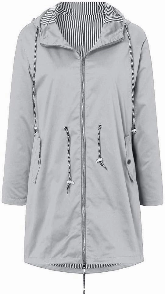LCMTWX Womens rain coat winter Waterproof Windproof Outdoor Coat Plus Women's Coat Windbreaker Trench Coat Rain Jacket