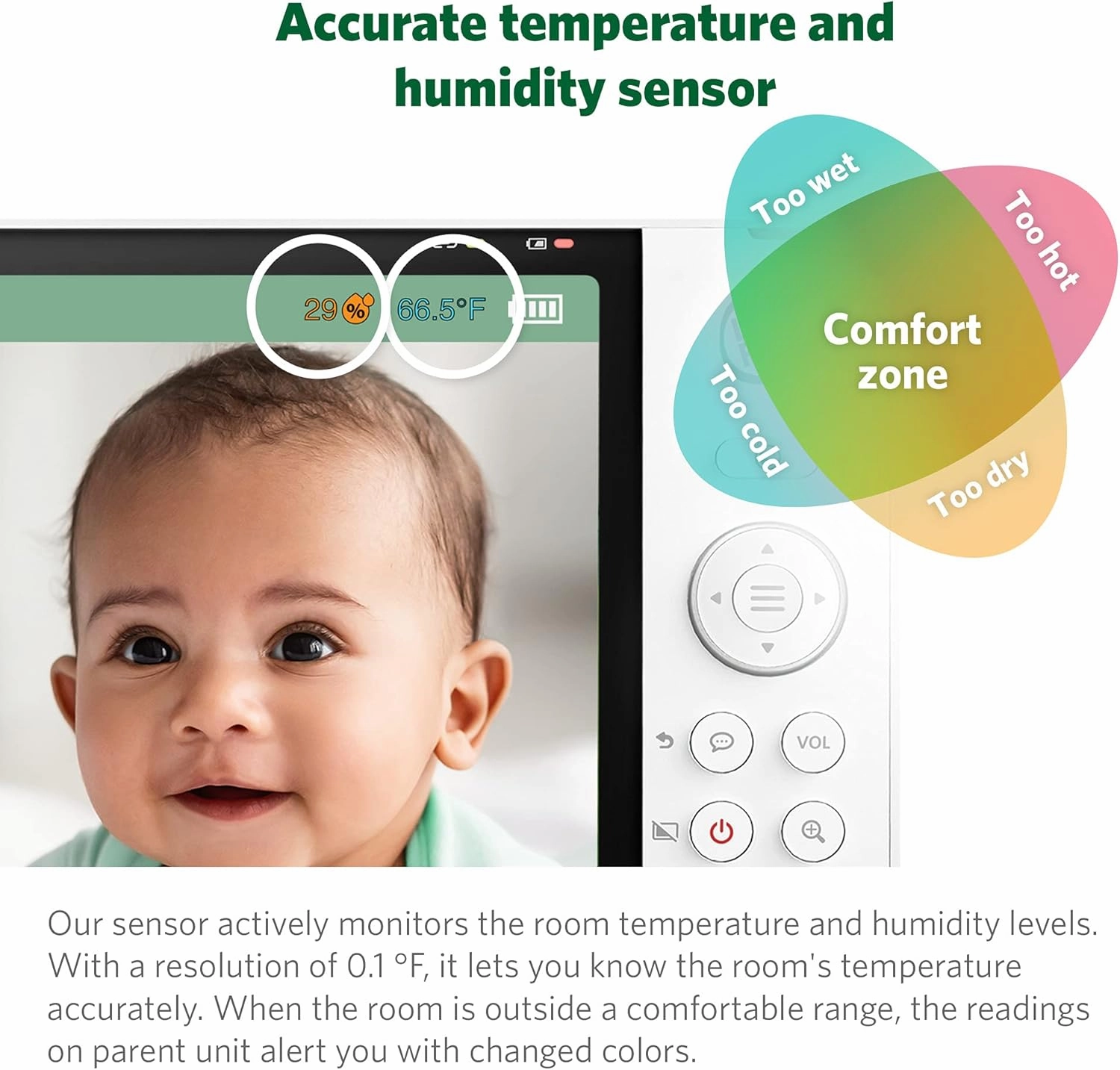 LeapFrog LF915-2HD Baby Monitor, 2 Cameras, 5” 720p Screen, 360° Pan-Tilt-Zoom, Color Night Vision, Night Light, Two-Way Intercom, Secured Transmission No WiFi