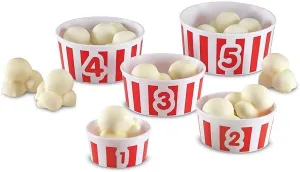 Learning Resources Smart Snacks Count 'em Up Popcorn, Counting Game, Math Games, Set of 15, Ages 2 