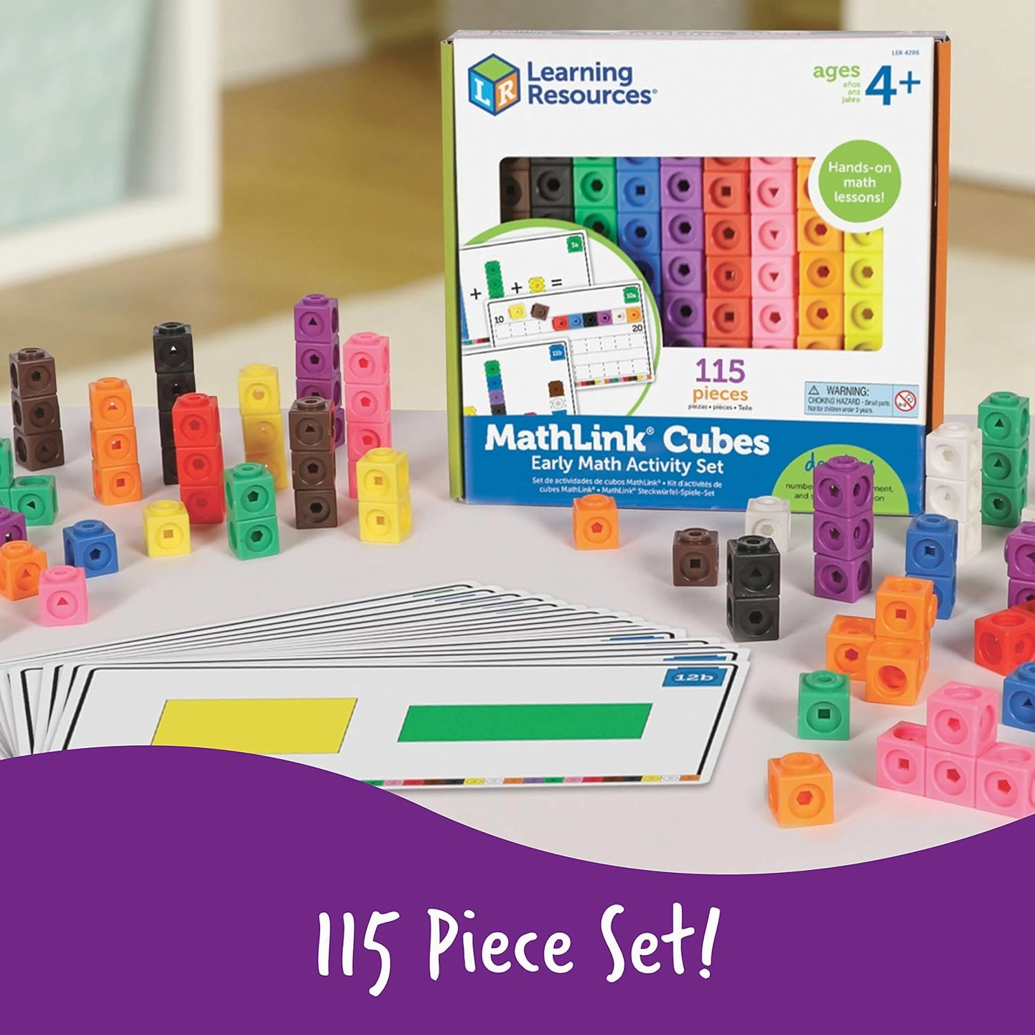 Learning Resources MathLink Cubes Early Math Activity Set