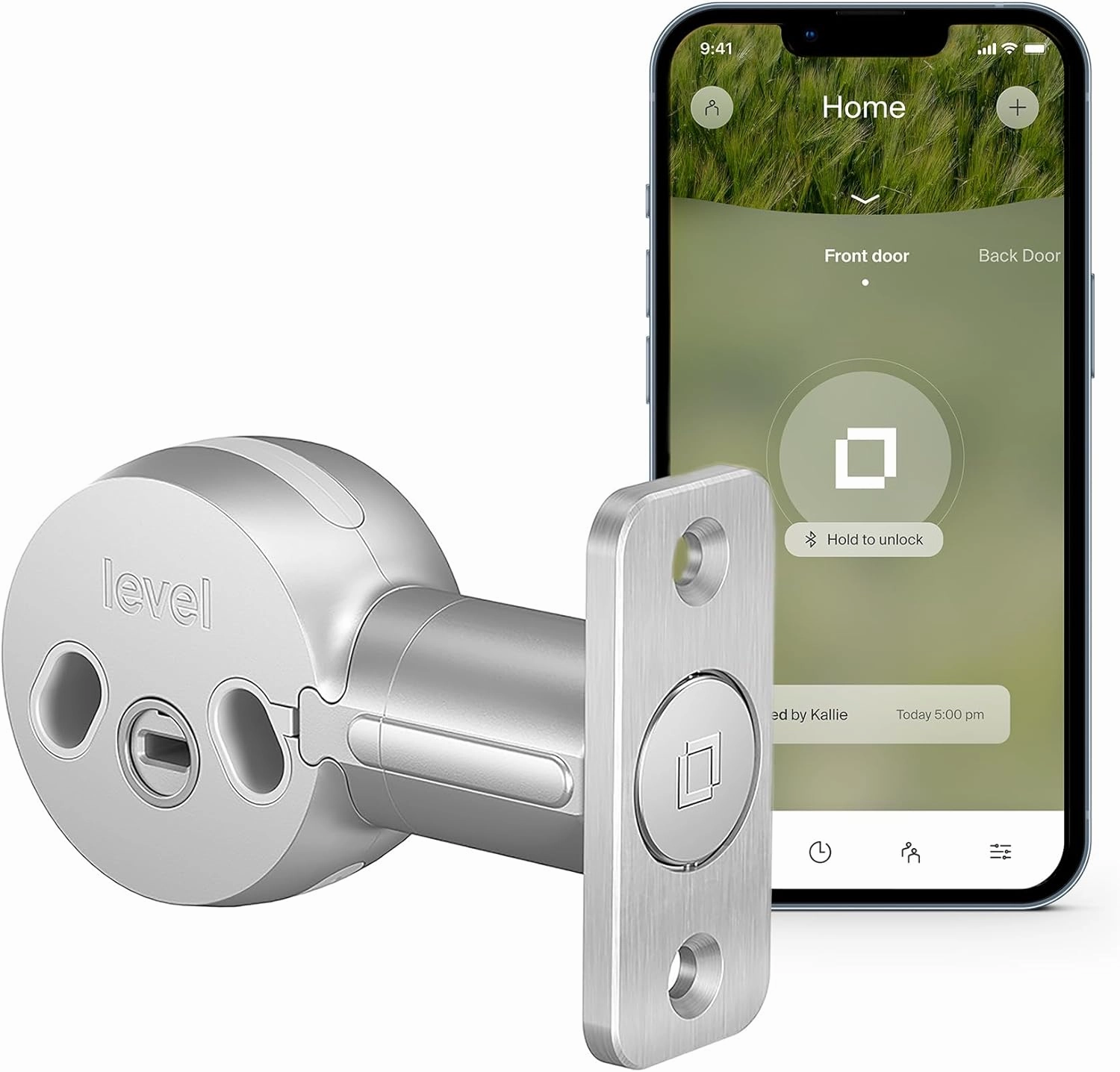 Level Bolt Smart Deadbolt - Make Your Lock Smart & Keep Your Existing Hardware and Keys - Keyless Entry via Level App (iOS & Android) - Works with Apple Home