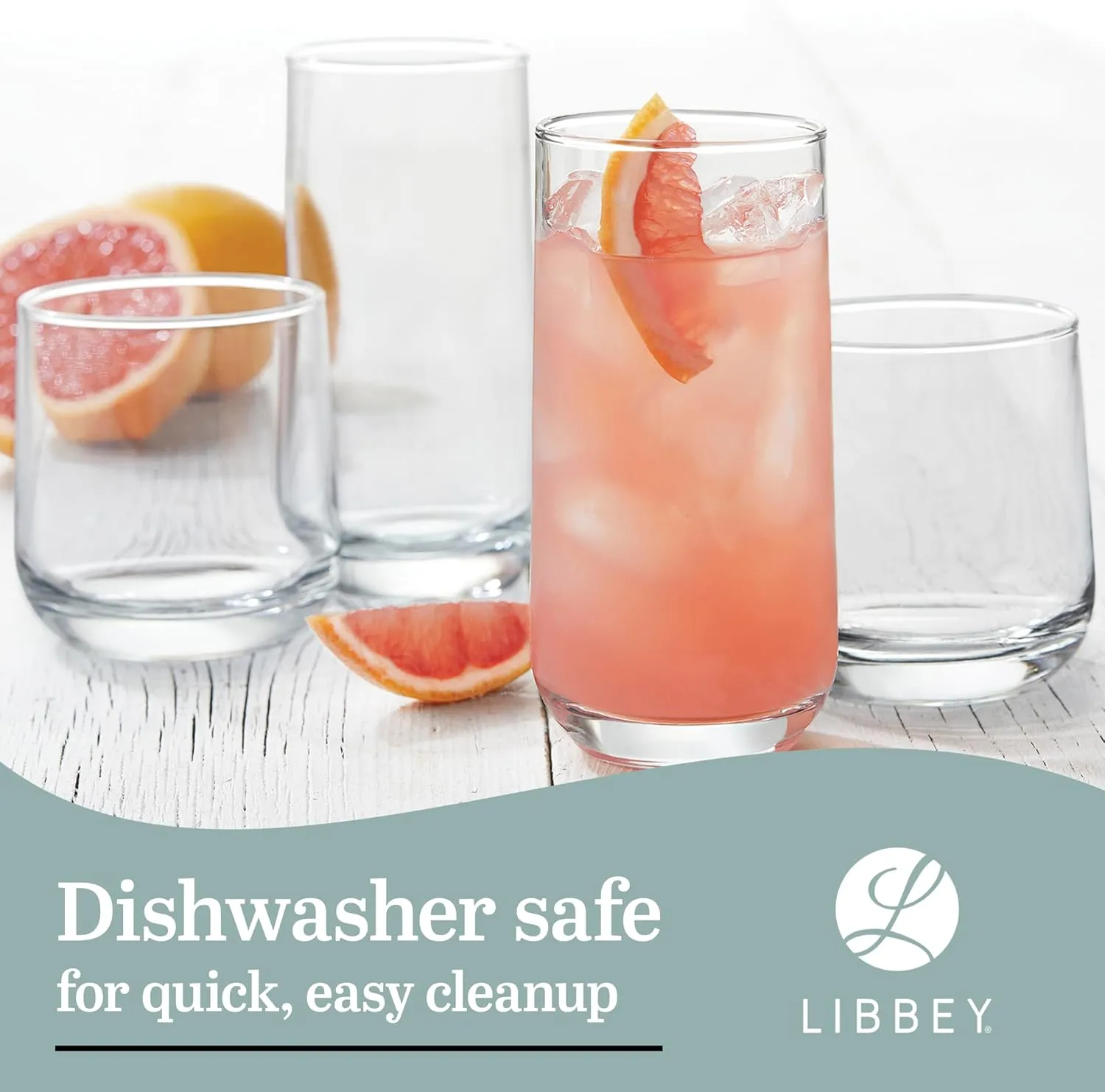 Libbey Ascent 16-Piece Tumbler and Rocks Glass Set