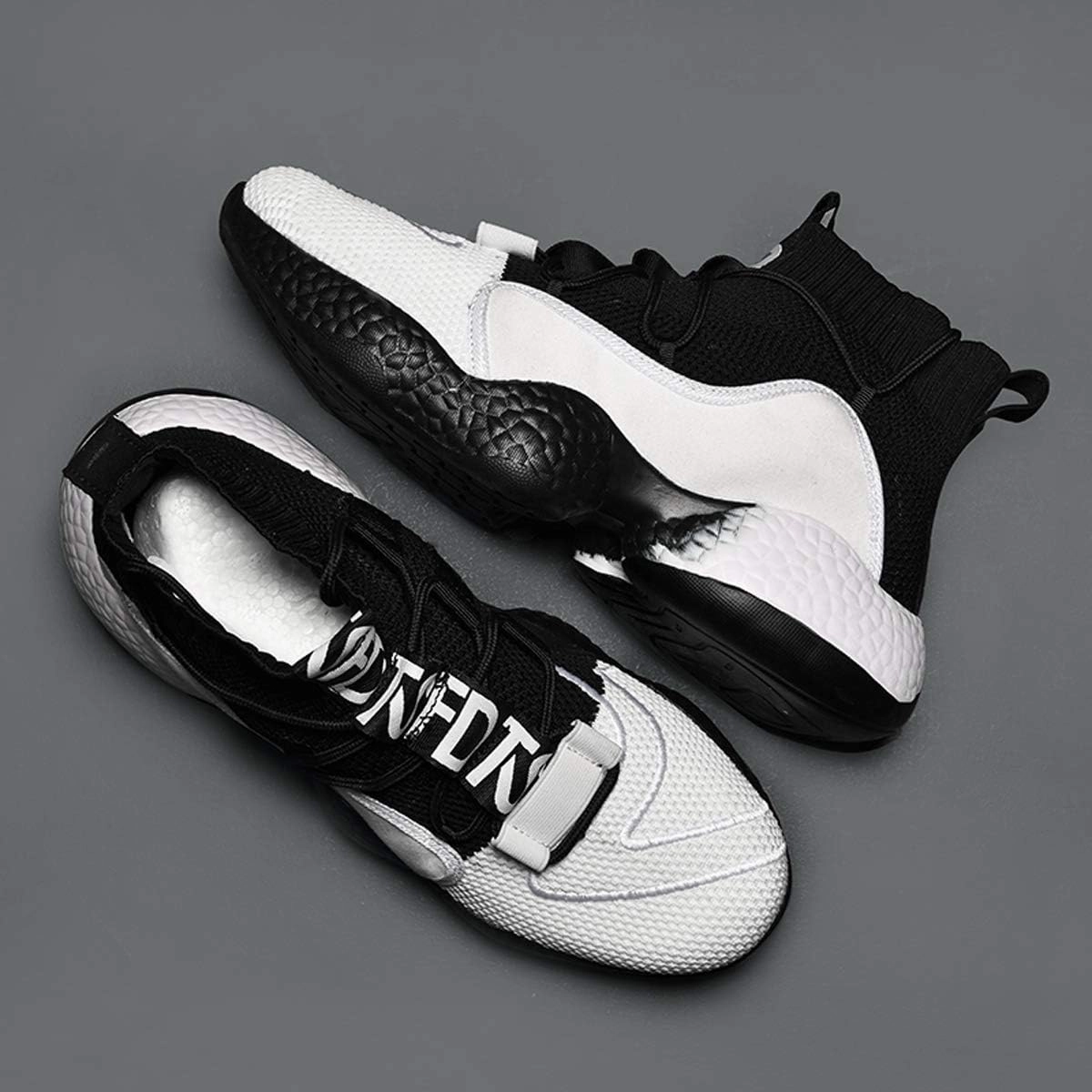 LIBINXIF Women's Men's Upper Light Breathable Fashion Non-Slip Sneakers Comfortable Walking Shoes Couple Shoes Sock Shoes Running Shoes Trainers Shoes Large Shoes