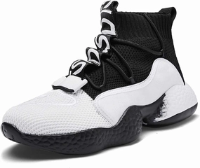 LIBINXIF Women's Men's Upper Light Breathable Fashion Non-Slip Sneakers Comfortable Walking Shoes Couple Shoes Sock Shoes Running Shoes Trainers Shoes Large Shoes