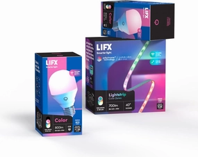 LIFX Bedroom Bundle – with 2 Color 800 Lumen Smart Bulb and 40″ LED Smart Lightstrip