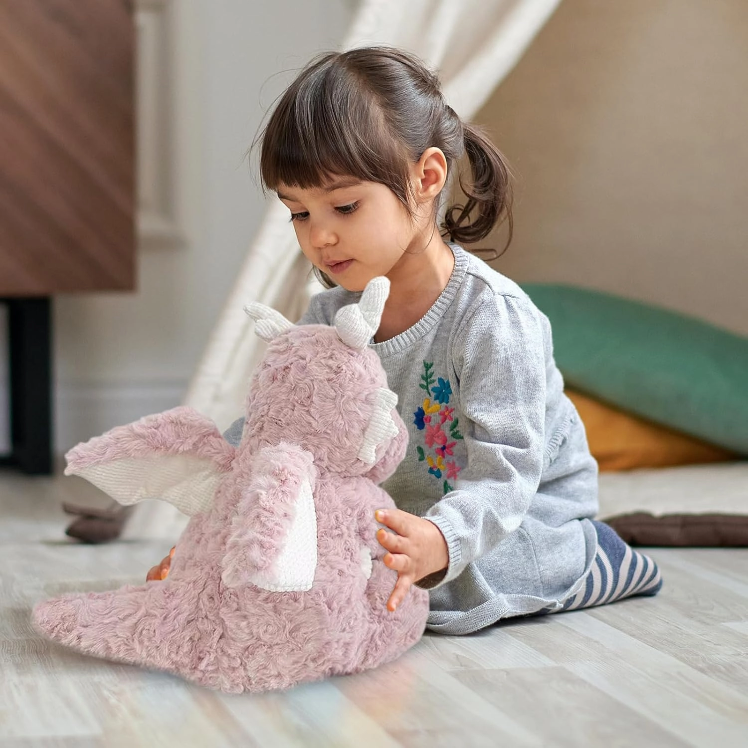 Little Flying Dragon - Cute Stuffed Animal Plush Toy - Adorable Soft Dragons Toy Plushies and Gifts - Perfect Present for Kids (Pink,22.04in/56cm)