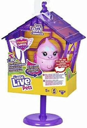 Little Live Pets Lil' Bird and House, Playset & Interactive, Animated Electronic Bird, Sounds, Record & Playback, Sings, Head Turns - as seen on TV!