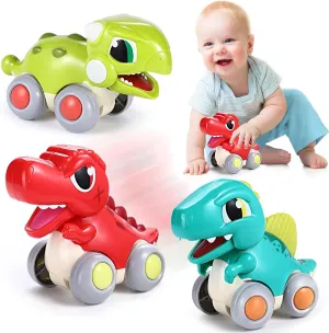 LUDILO Car Toys for 1 Year Old Boy Gifts: Push and Go Dinosaur Toy Cars for Toddlers 1-3 One Year Old Boys Toys Birthday Gifts for 1 2 3 Years Old Boys Toddler Toys Age 1-2 Baby Toys 12-18 Months