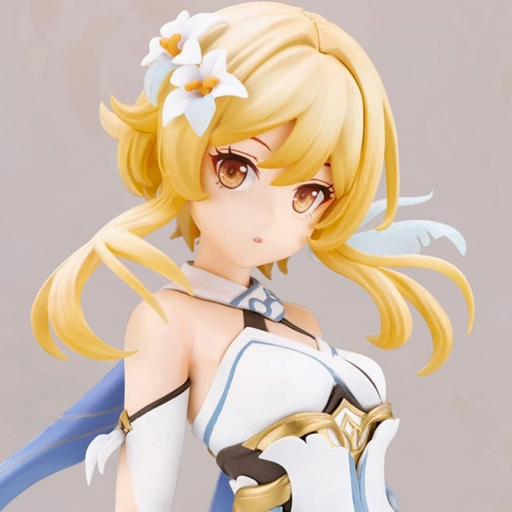 Lumine Figures, Game Cartoon Aether/Barbara Figure Statues PVC Anime Action Figurine 20CM/7.87IN