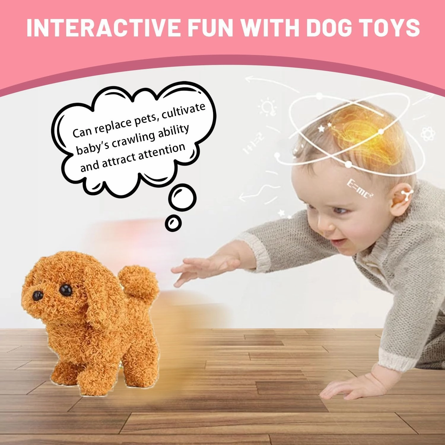 Lunafex Robot Dog, Official Lunafex Robot Cat, Realistic Puppy Interactive Pet Companion Walking, Barking, Tail Wagging (Yellow cat)