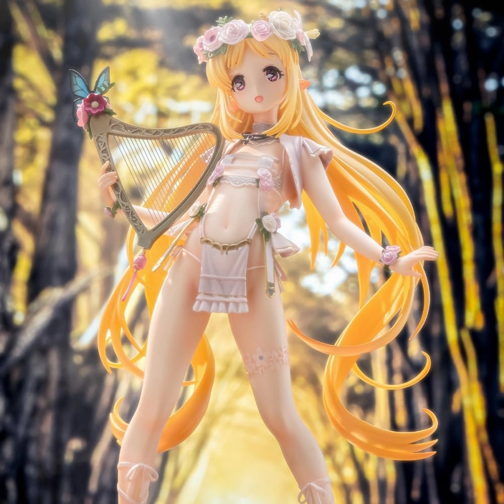 LUNK 6th Villager Melmu Figure Anime Illustration Girl Figure Standing Elf Figurine Desktop Ornaments Collectible Gift for Fans