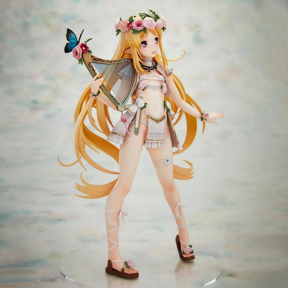 LUNK 6th Villager Melmu Figure Anime Illustration Girl Figure Standing Elf Figurine Desktop Ornaments Collectible Gift for Fans