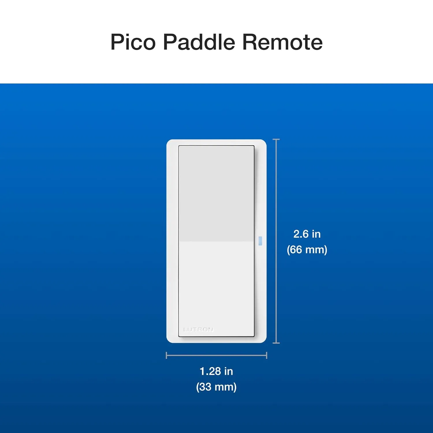 Lutron Pico Paddle Remote for On/Off Control of Caseta Smart Switches/Dimmers, PJ2-P2B-GLA, Light Almond