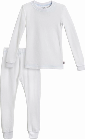 Made in USA Boys Thermal Cotton Underwear Set Long Soft Breathable Base Layer, SPD Sensory