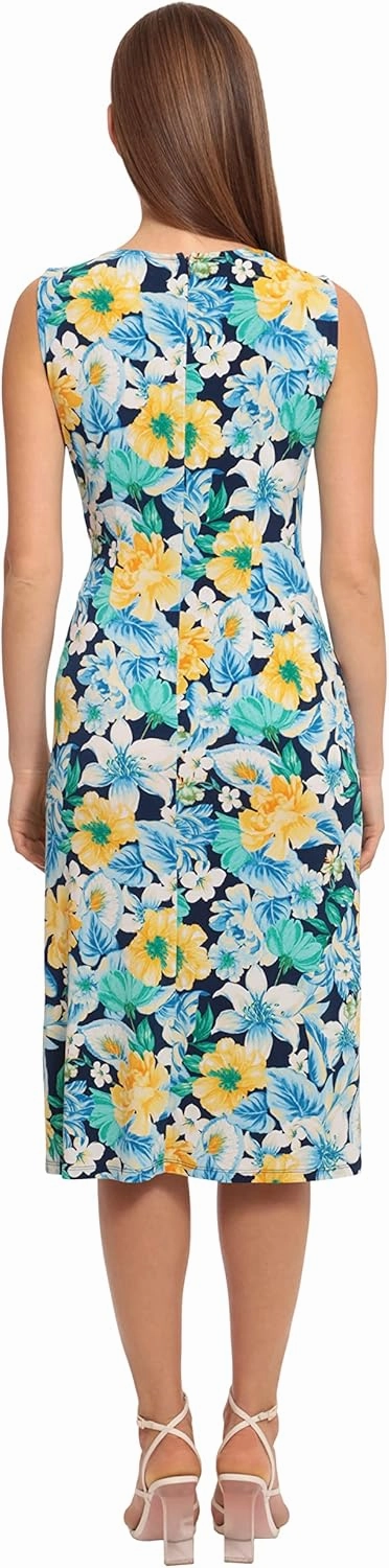 Maggy London Women's Sleeveless Matte Jersey Dress Vacation Occasion Event Guest of
