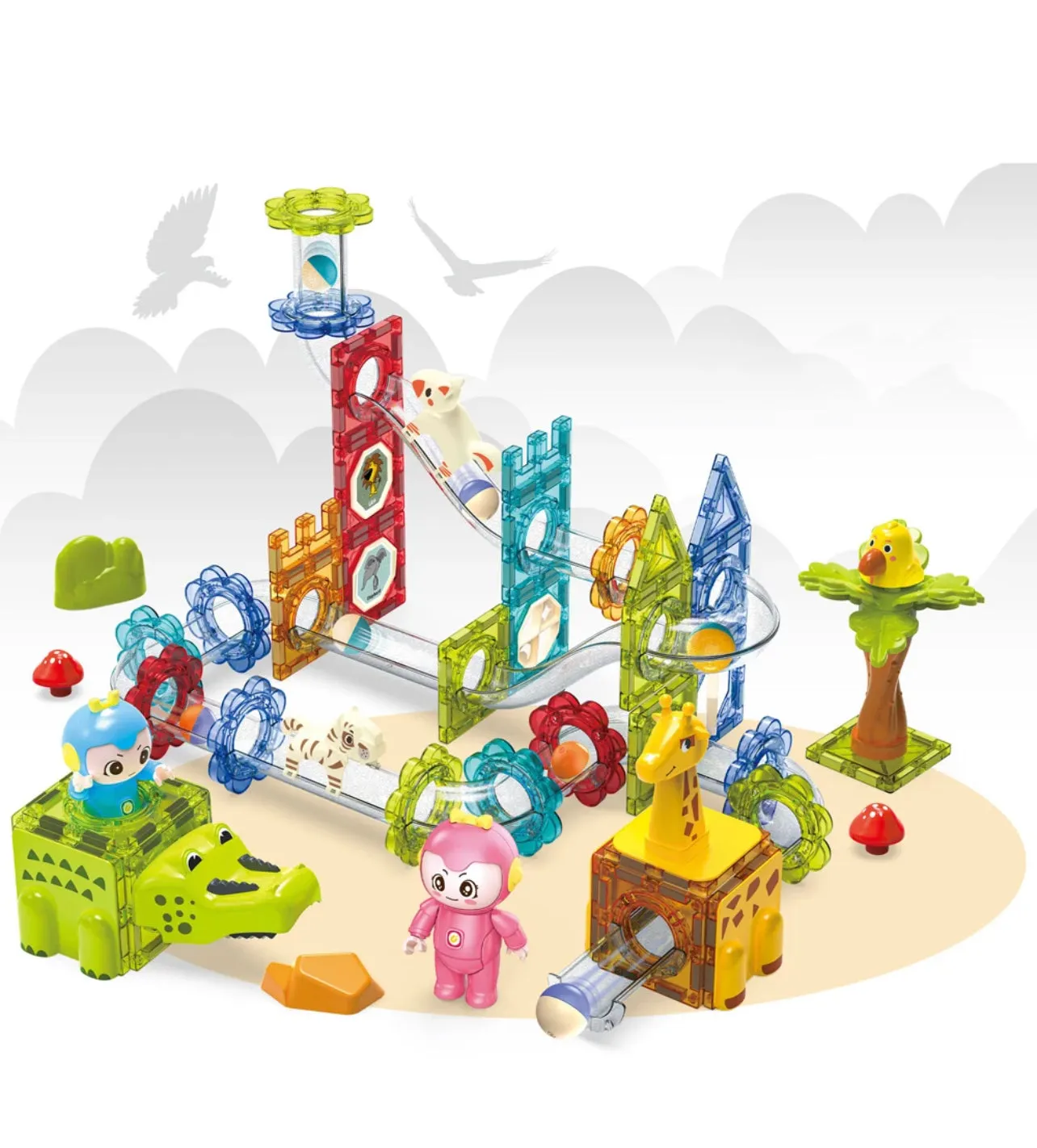 Magnetic Animal Park | Marble Run | Tiles