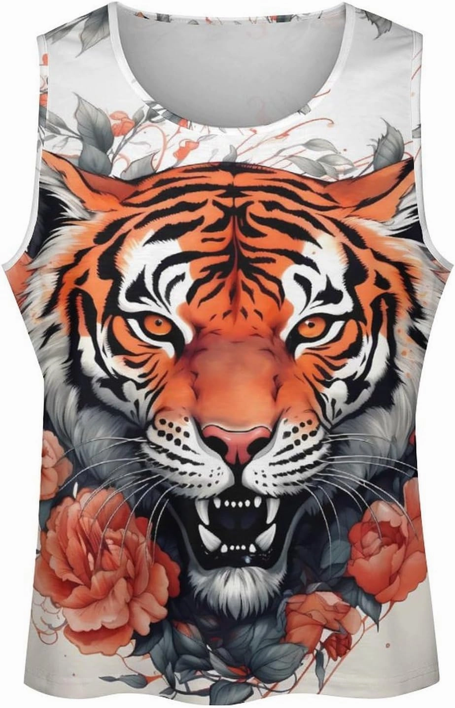 MARSVOVO Tank Tops for Men Animal Print Sport Tank Summer Sleeveless Workout T-Shirts Fitness Vest Athletic Undershirts