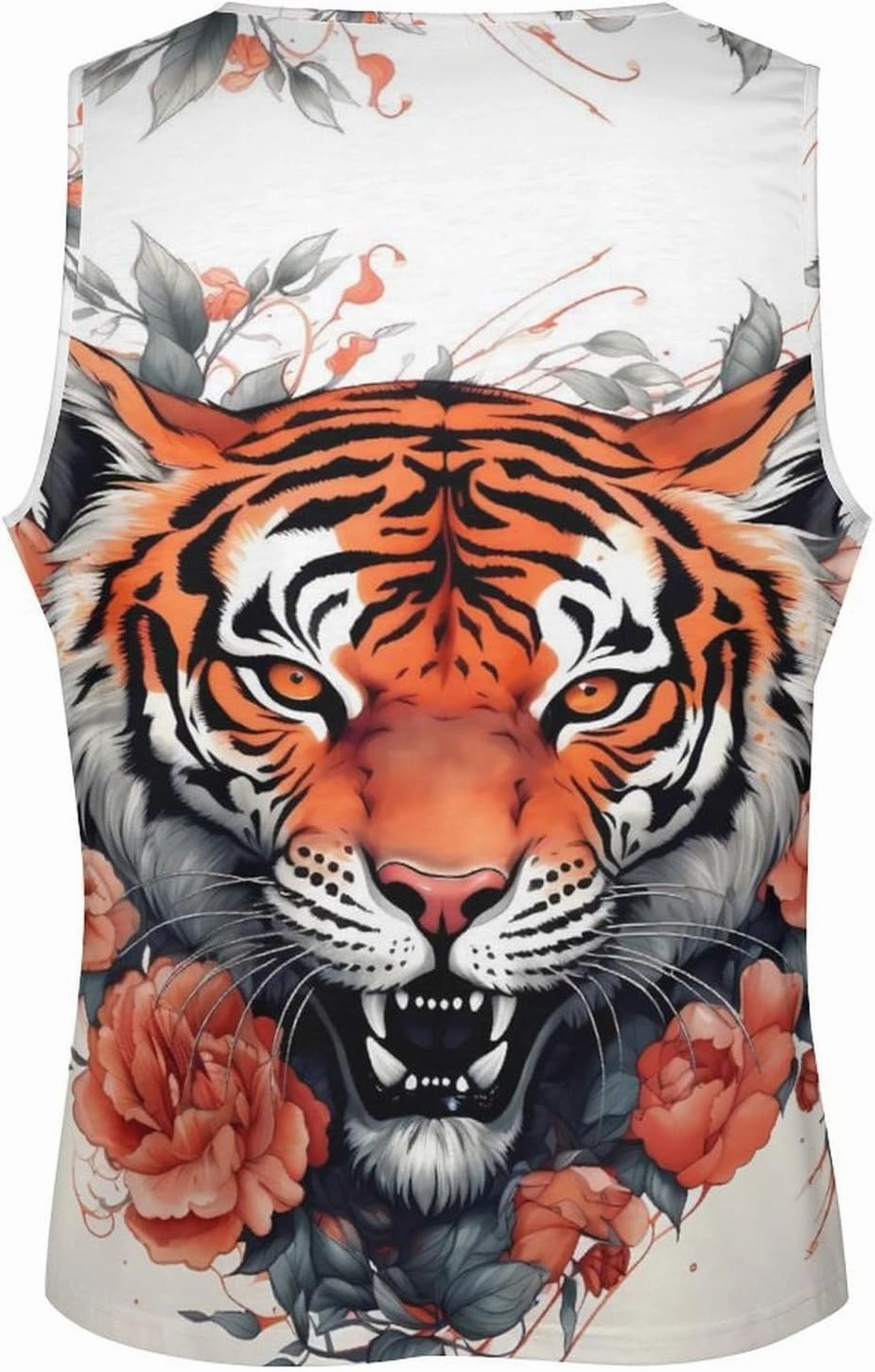 MARSVOVO Tank Tops for Men Animal Print Sport Tank Summer Sleeveless Workout T-Shirts Fitness Vest Athletic Undershirts
