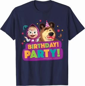 Masha and the Bear. Birthday Party T-Shirt
