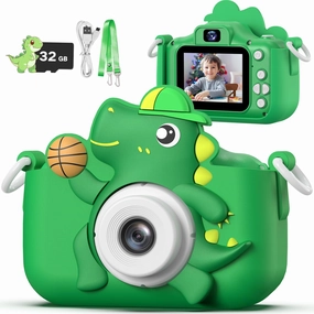 Masterbee Dinosaur Toys Camera for Kids Age 3-12, 1080P HD Kids Digital Camera, Christmas/Birthday Gifts for Boys and Girls