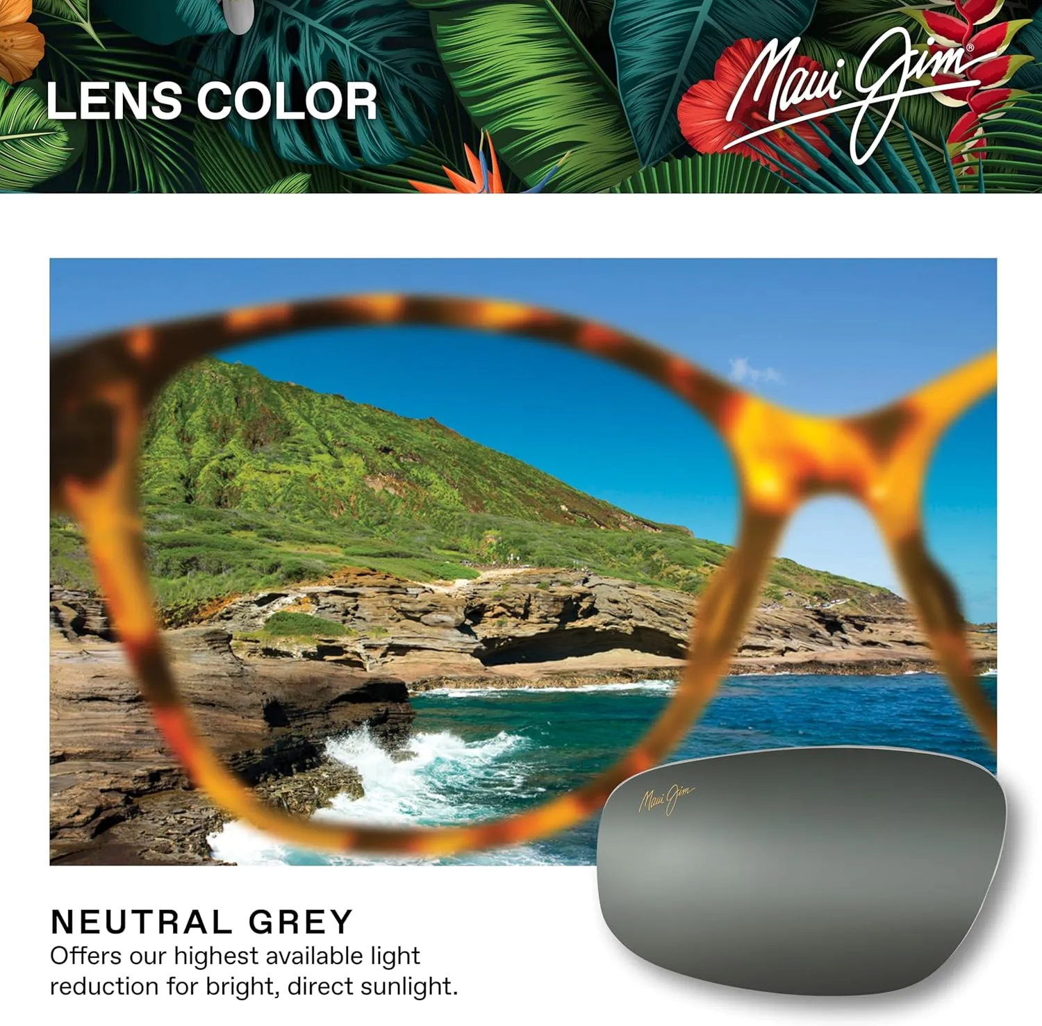 Maui Jim Men's Hoopili Rectangular Sunglasses