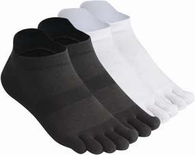 Meaiguo Men's Toe Socks Cotton Five Finger Socks Athletic Toe Socks for Running