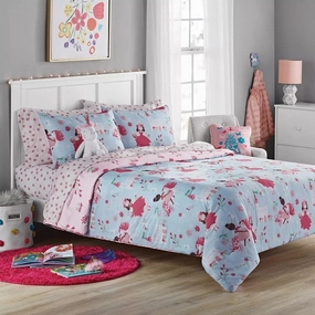 Member's Mark Bed-in-a-Bag Kids' Comforter Set, Princess (Full)