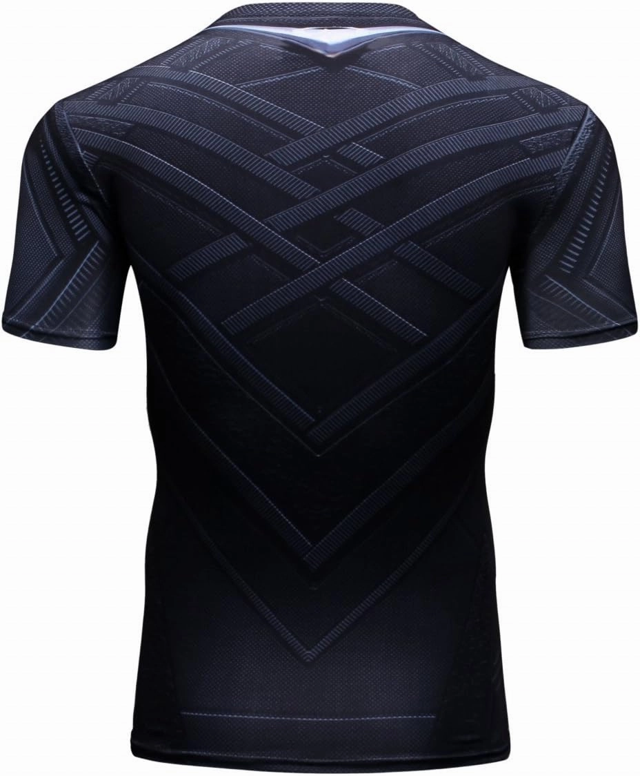 Men's Compression Shirt Short Sleeve Printing Cool Dry T-Shirt Running Sports Baselayer Tee