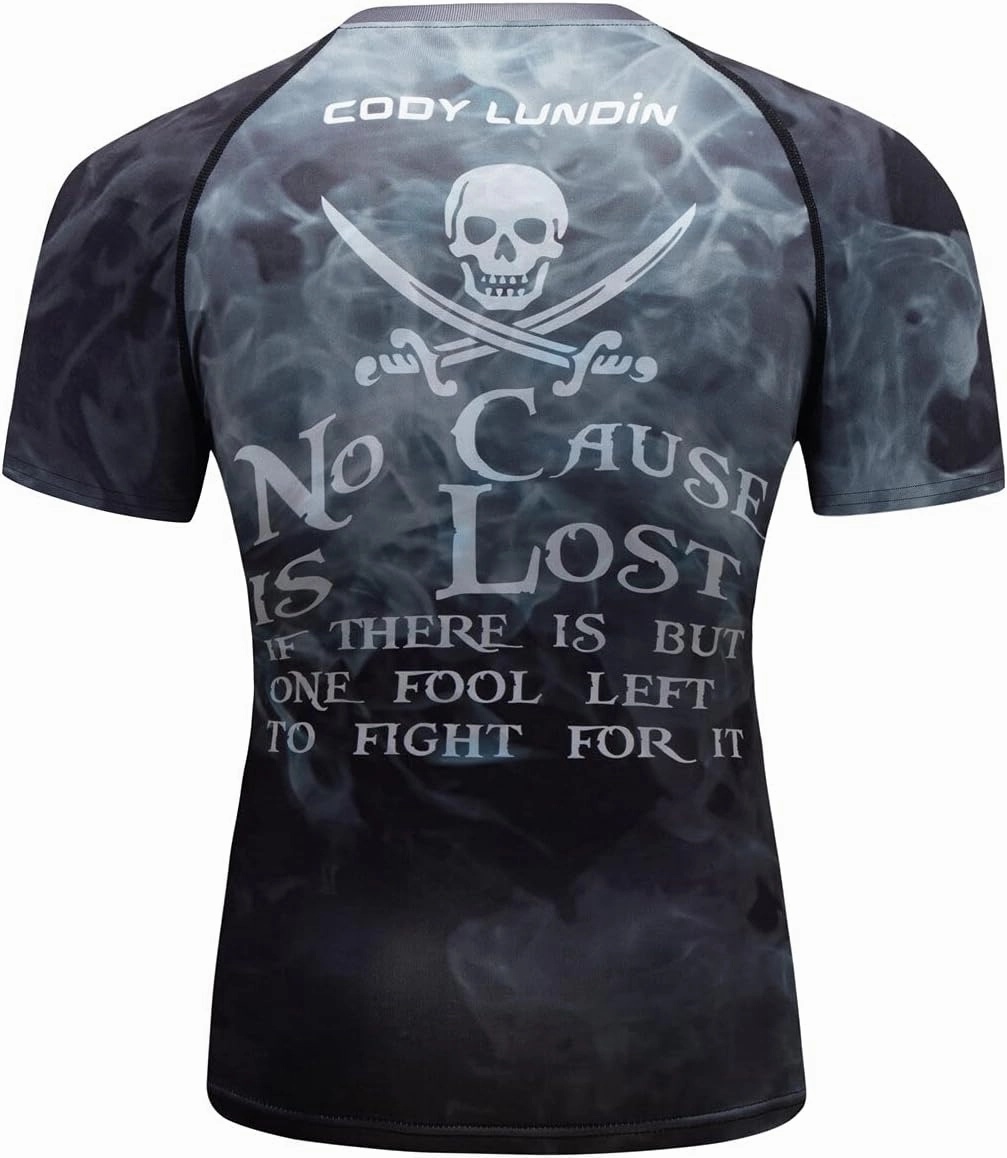 Men's Compression Sports Shirt Short Sleeve Bat Athletic Tank Top